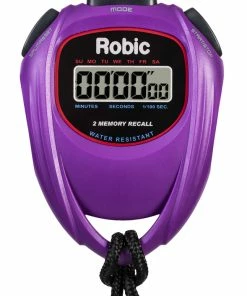 Robic SC-429 Water Resistant All Purpose Stopwatch, Purple
