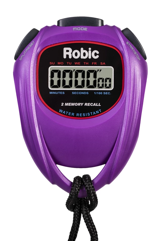 Robic SC-429 Water Resistant All Purpose Stopwatch, Purple 3 Robic SC-429 Water Resistant All Purpose Stopwatch, Purple
