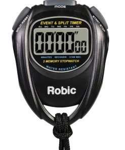 Robic SC-429 Water Resistant All Purpose Stopwatch, Black
