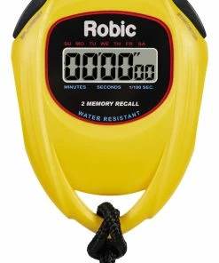 Robic SC-429 Water Resistant All Purpose Stopwatch, Yellow