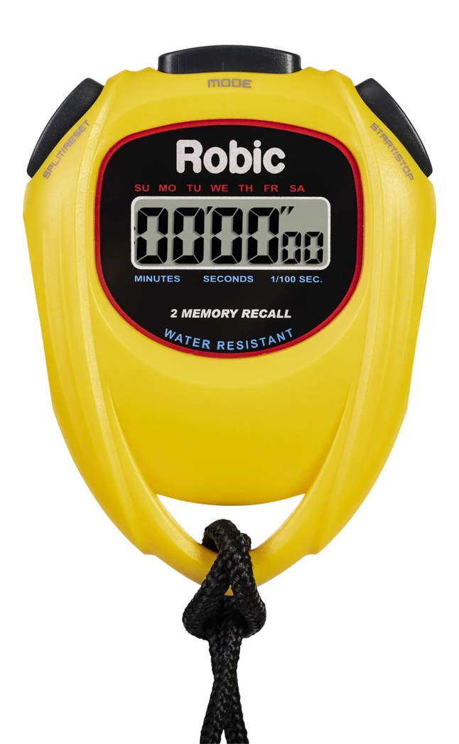 Robic SC-429 Water Resistant All Purpose Stopwatch, Yellow 3 Robic SC-429 Water Resistant All Purpose Stopwatch, Yellow