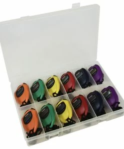 Robic SC-429 Water Resistant All Purpose Stopwatches With Case, Set Of 12