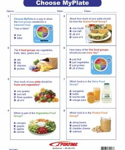 Sportime Choose MyPlate Visual Learning Guide, 4 Pages, Grades 1 To 4 9 Sportime Choose MyPlate Visual Learning Guide, 4 Pages, Grades 1 To 4 -Accusplit Shop 2013492 D ecommfullsize